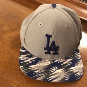 LA baseball flat bill hat